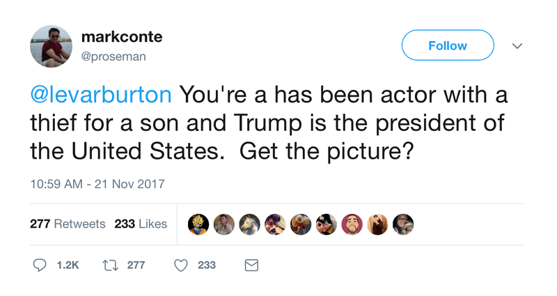 Illustration for article titled LeVar Burton Is a National Treasure, so How Dare Trump Voters Confuse Him With LaVar Ball?